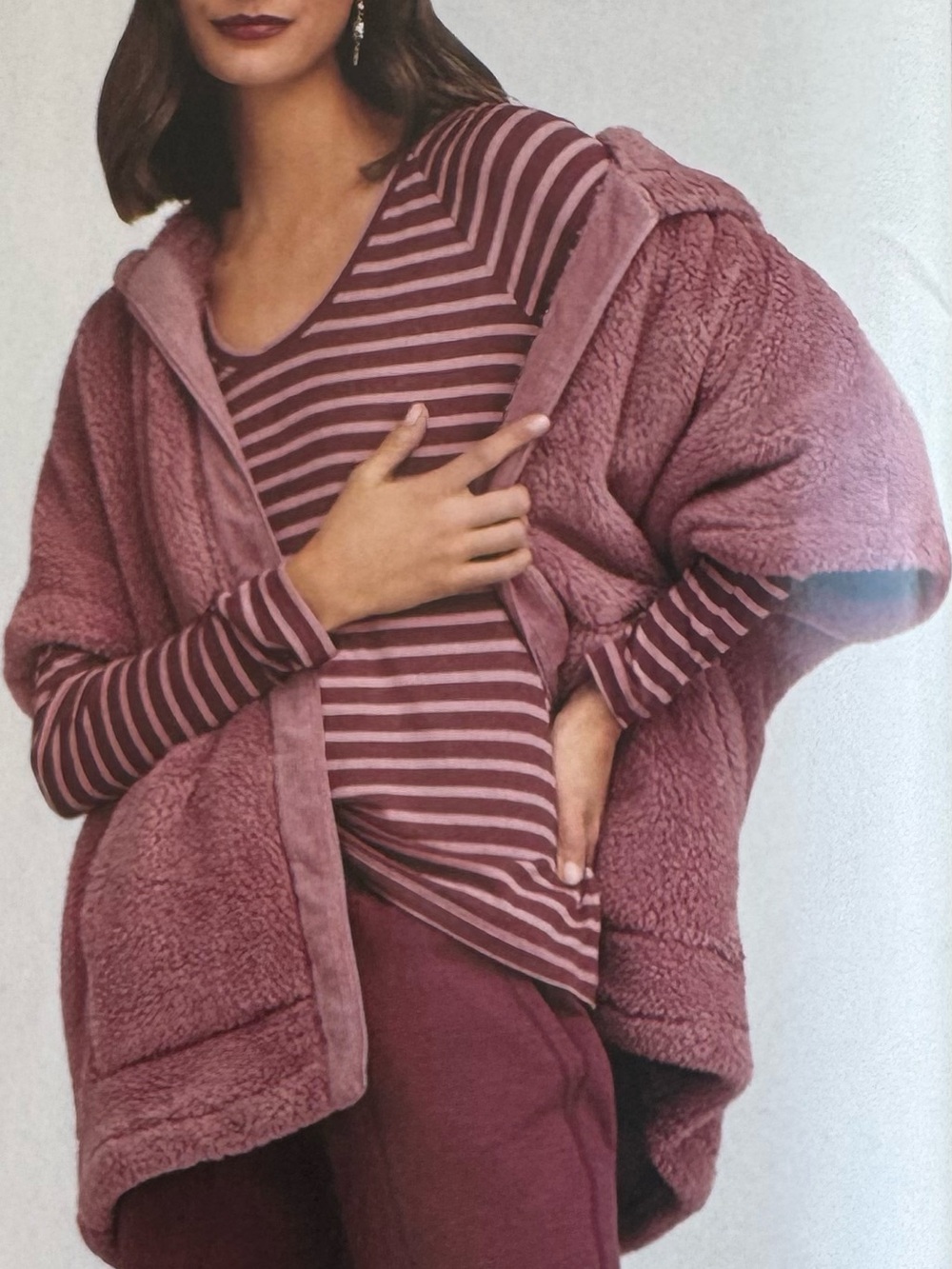 CAbi Embrace Topper Mauve Color